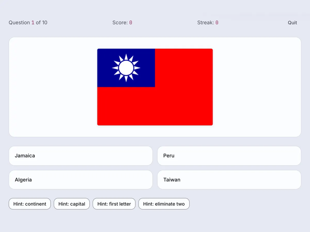 Flags, mid-game